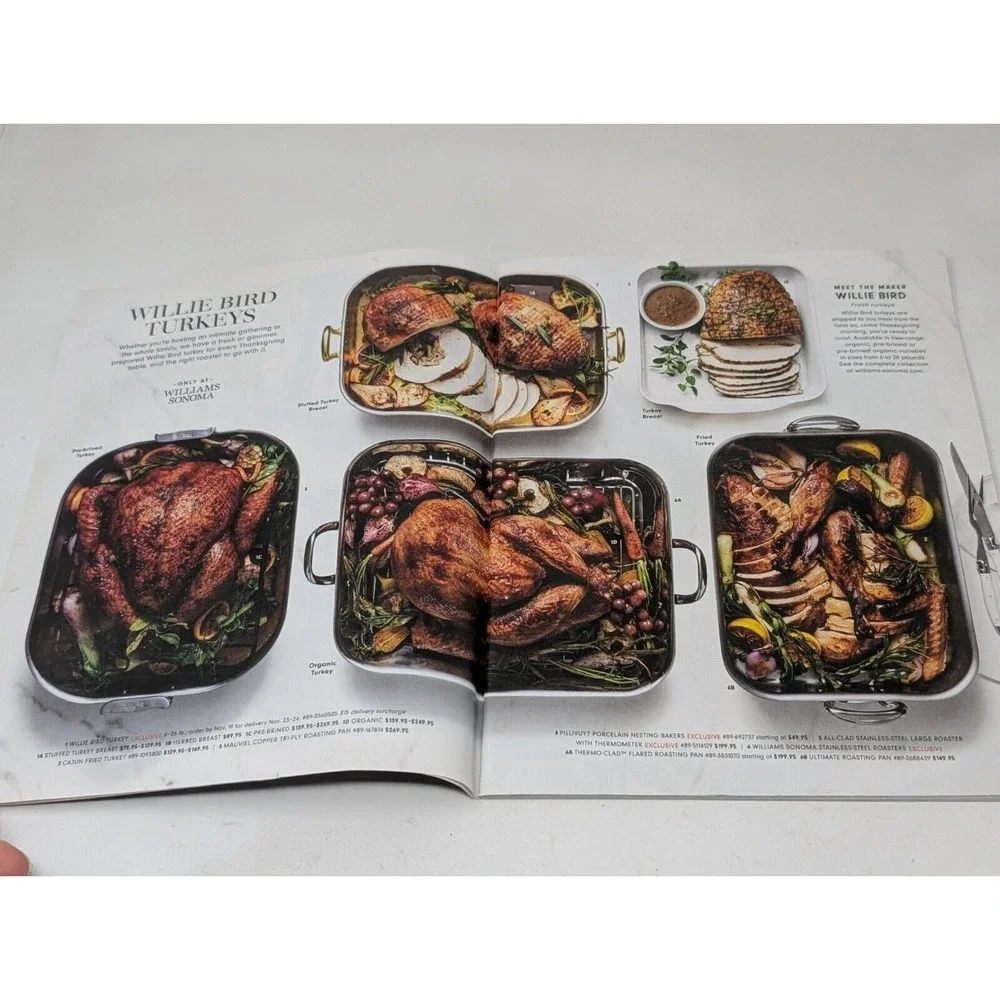 Williams Sonoma‎ Catalog Holiday 2021 Look Book Thanksgiving Kitchen Decor VTG